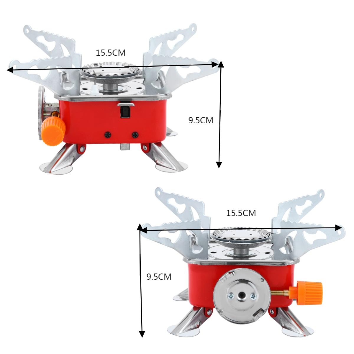 Portable Gas Stove BDZ-001, Compact Butane Camping Stove for Outdoor Cooking, 2.9KW Heat Output, Lightweight Mini Gas Burner for Backpacking and Camping
