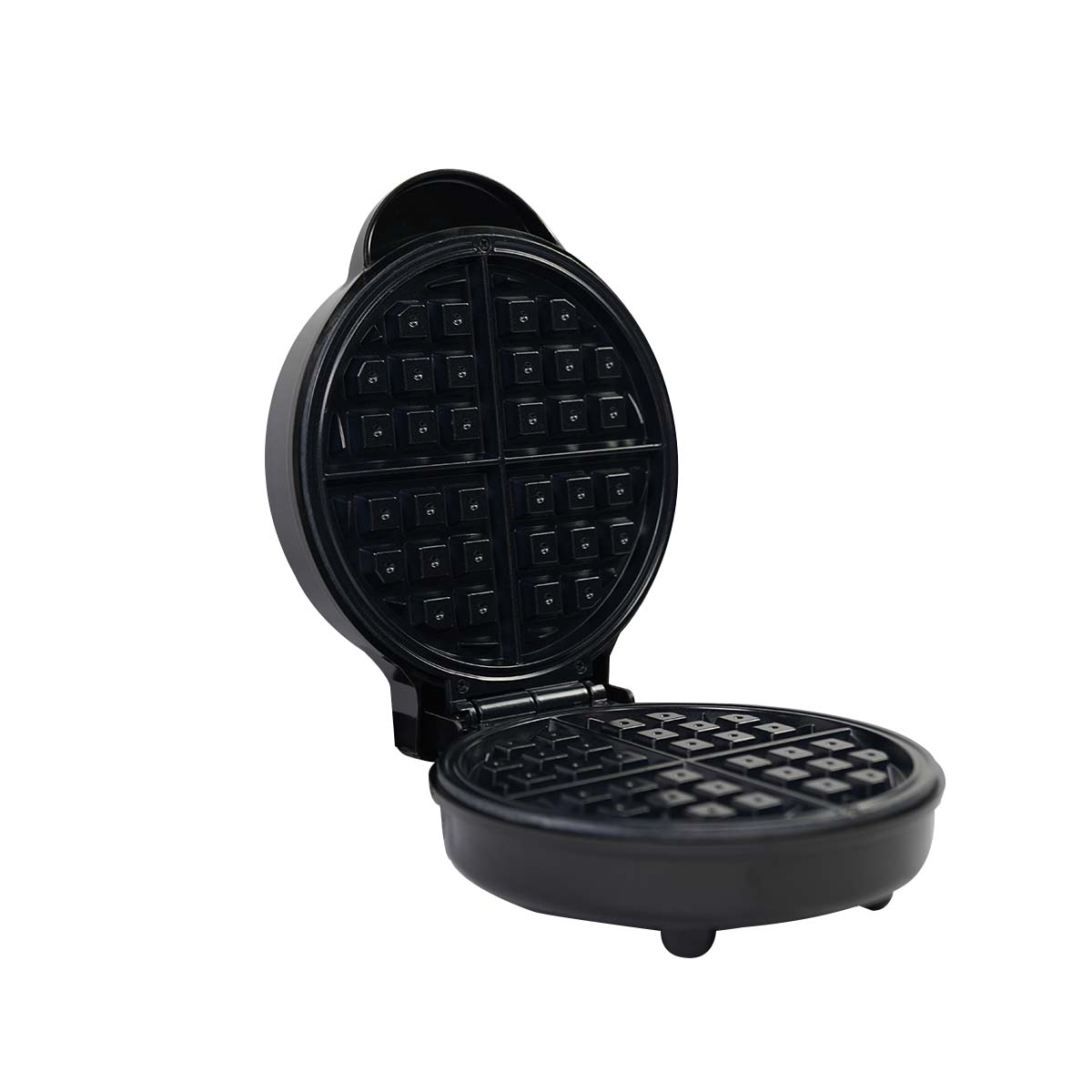Condere Round Waffle Maker ZS-2433 – Mini Waffle Maker, Thin Waffle Maker, Cast Iron Waffle Iron, and Small Waffles Maker for Perfect Breakfast