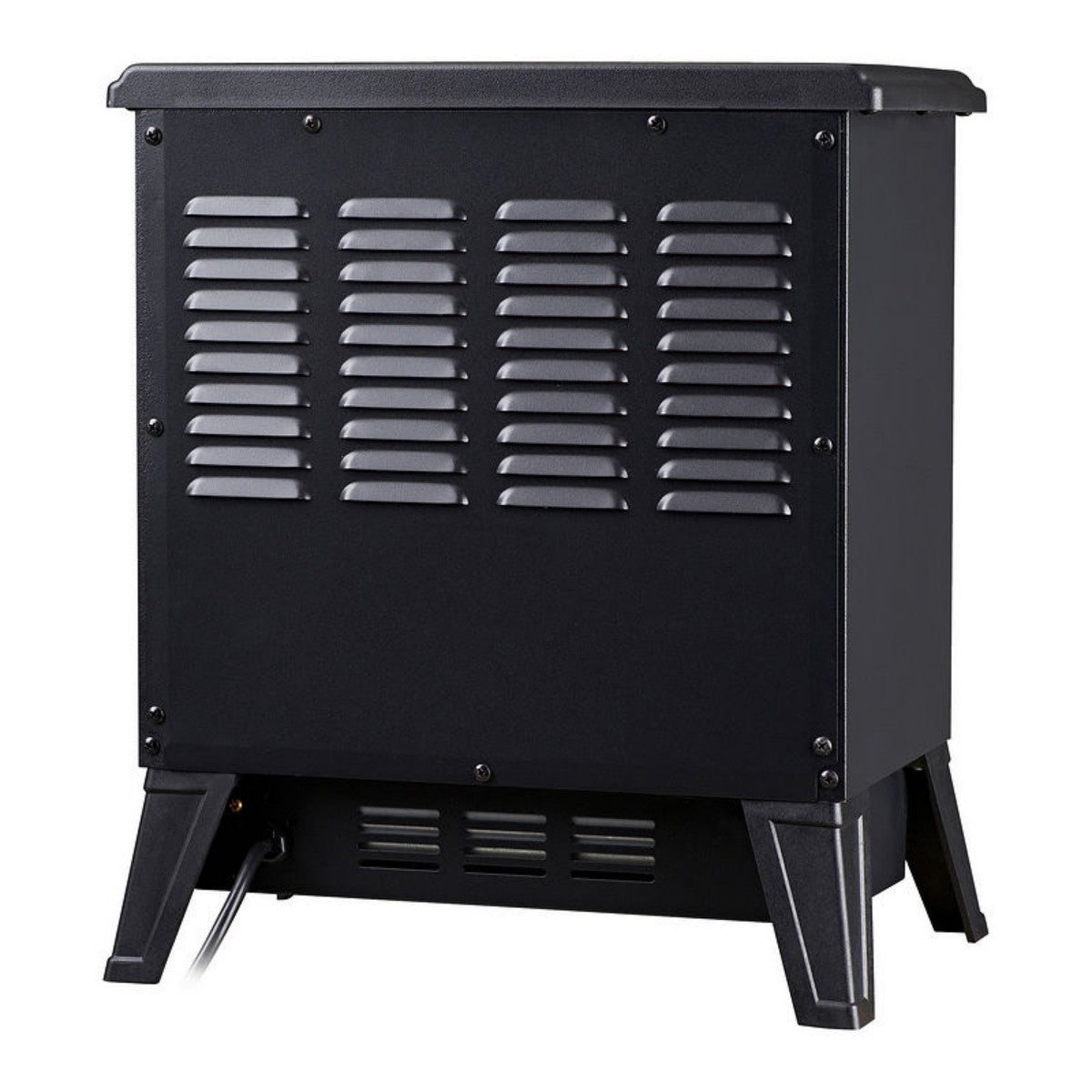CONDERE Electric Heater ZR-8003 Fireplace Heater with Real Log Flame Effect, 2 Heat Settings, Safety Thermal Cut-Off, and Free Voltage Protector for Large Rooms, Bedroom, and Office Use