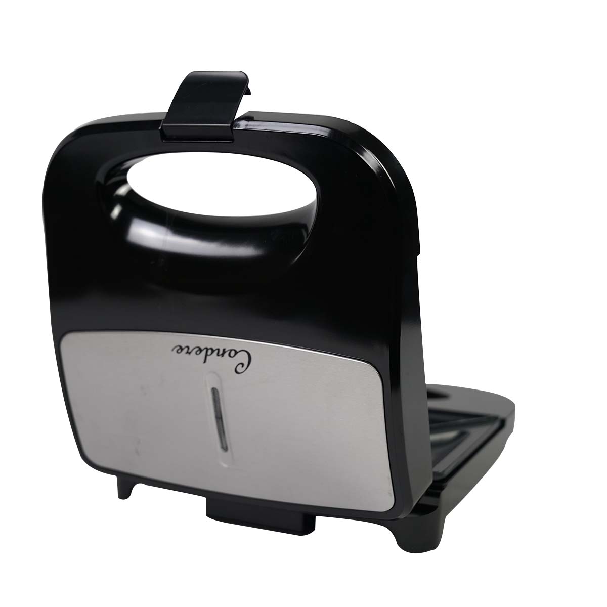 Condere 2-Slice Sandwich Maker ZS-2430 – Breakfast Sandwich Maker with Teflon Coating, Grilled Cheese Toaster, Compact Sandwich Toaster, and Thermostatic Control