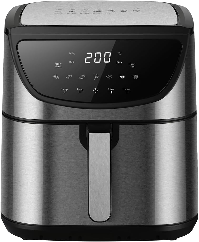 CONDERE Air Fryer 8.5L 1800W with Voltage Protector Digital Display Small Airfryer for Family Use AF-2508