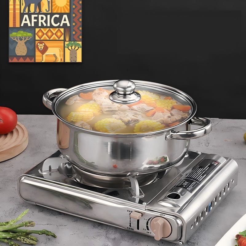 CONDERE HOME CDH-00310-Piece Stainless Steel Casserole Cookware Set with Glass Lids & Free Instant Yeast – For Induction, Gas & Electric Stoves