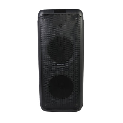 10"x2 Portable Loudspeaker CH-7510 – High-Power Bluetooth Speaker with Bass & Treble | Rechargeable Karaoke Speaker with Dual Mic, USB, TF Card, FM Radio, AUX Input | Outdoor Party Sound System