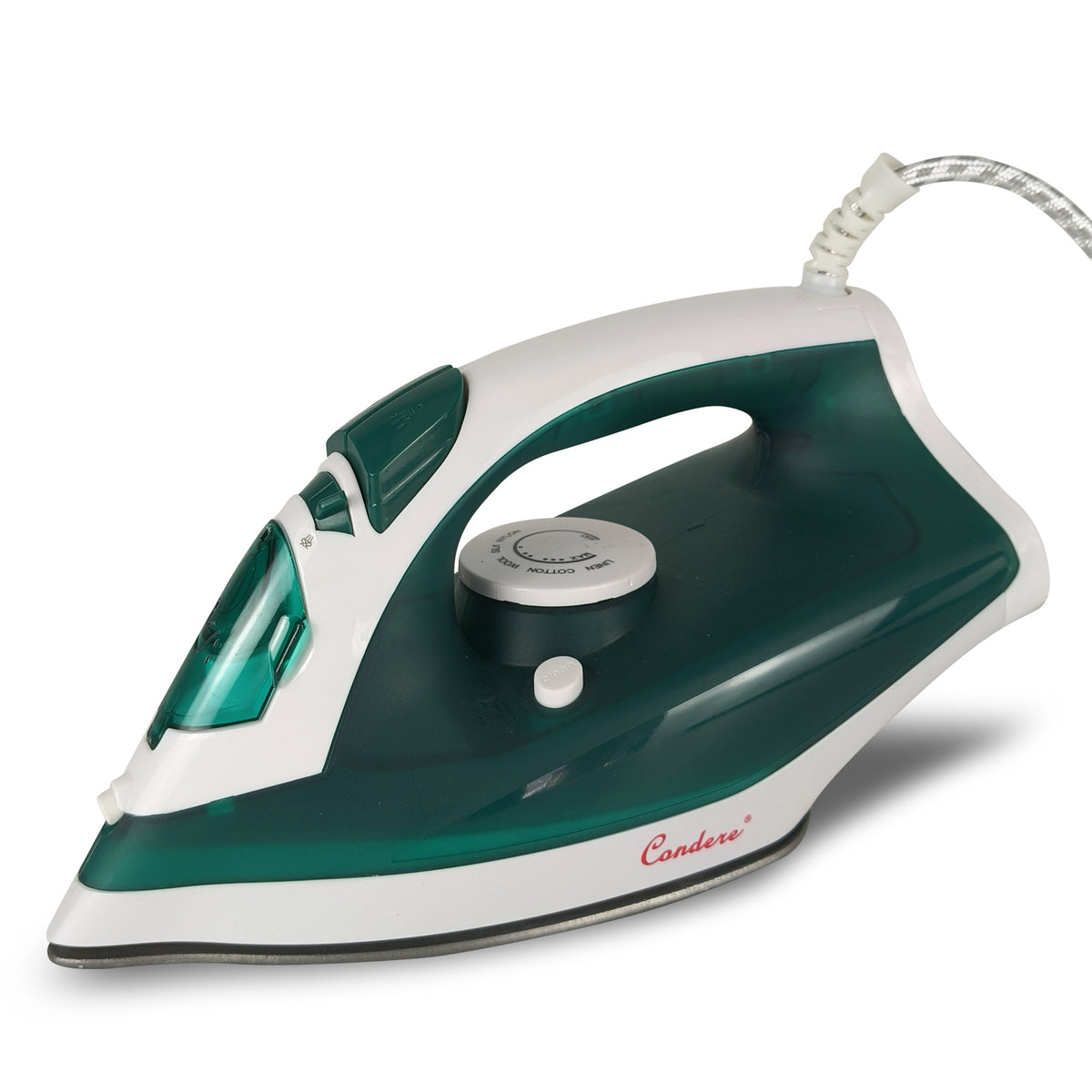 Condere Steam Iron for Clothes - 1800-2000W Non-Stick Soleplate, Vertical Steam, and Self-Cleaning Function - Compact & Portable Clothes Iron with 250ML Water Tank for Home & travel iron