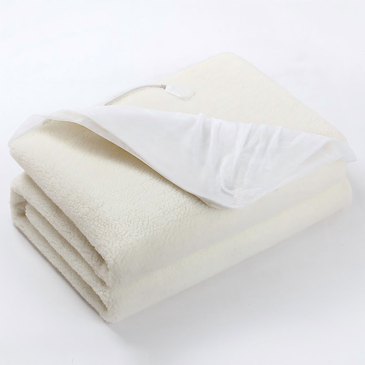 Electric Blanket EB-1011, 91x188cm Heated Blanket with Controller, Synthetic Wool Fleece Heating Blanket