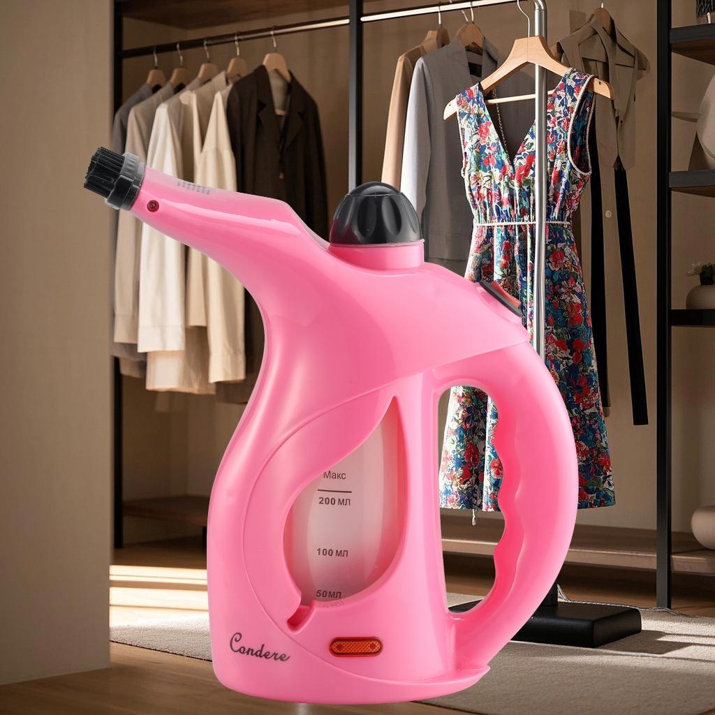 Condere Handheld Garment Steamer for Clothes – Travel Steamer for Clothes Portable Mini, 700W Hand Held Clothing Steamer with Brush, Clothes Steamer Handheld for Home & Travel Use