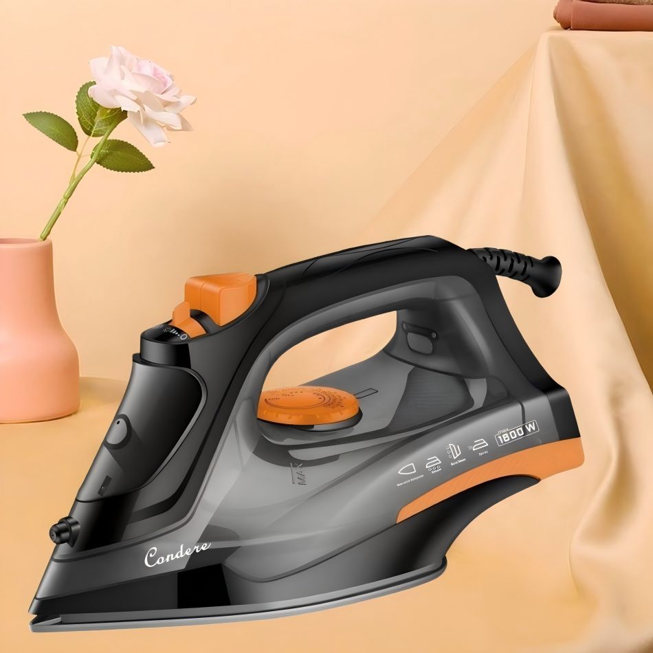 CONDERE EL-3504 Steam Iron for Clothes, Travel Portable Electric Iron with Steamer