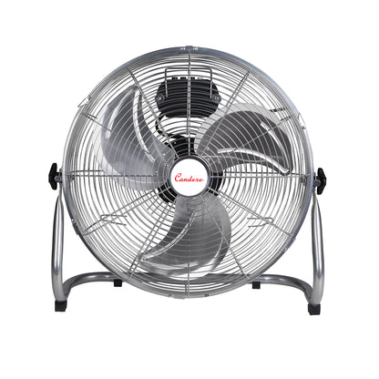 Condere FS40-F18 18" Metal Floor Fan – Standing Oscillating Pedestal Fan for Bedroom & Home