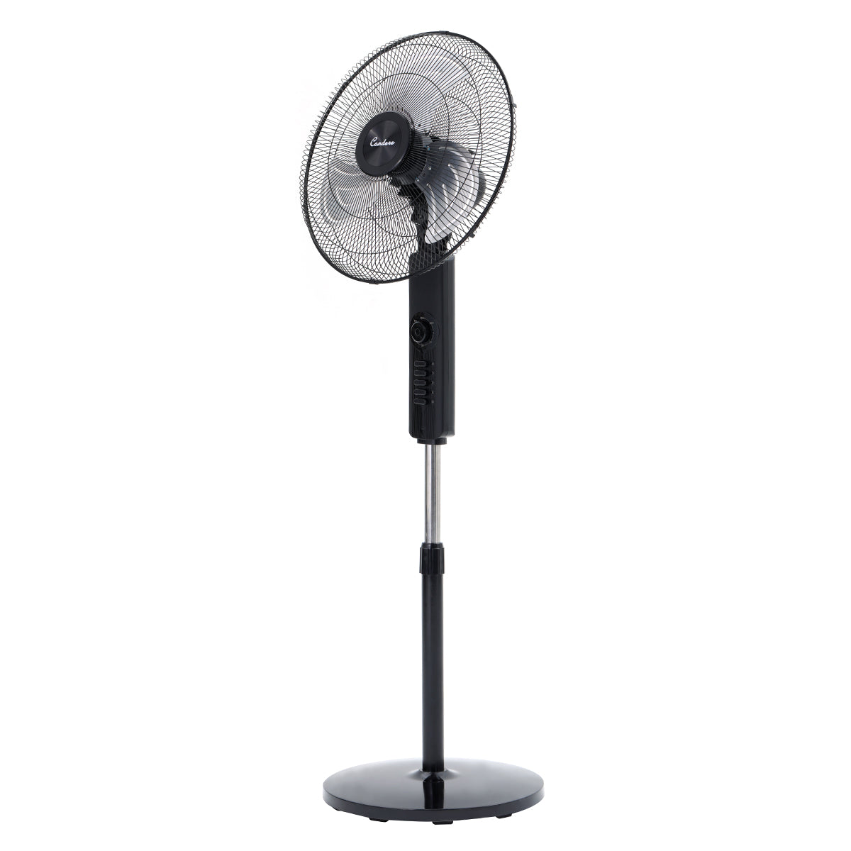 Condere 18" Floor Fan FS45-Z18 – Quiet Standing Oscillating Pedestal Fan for Bedroom, Tall Stand Up Fan with 4 Speed Levels, Timer, and Aluminum Blades