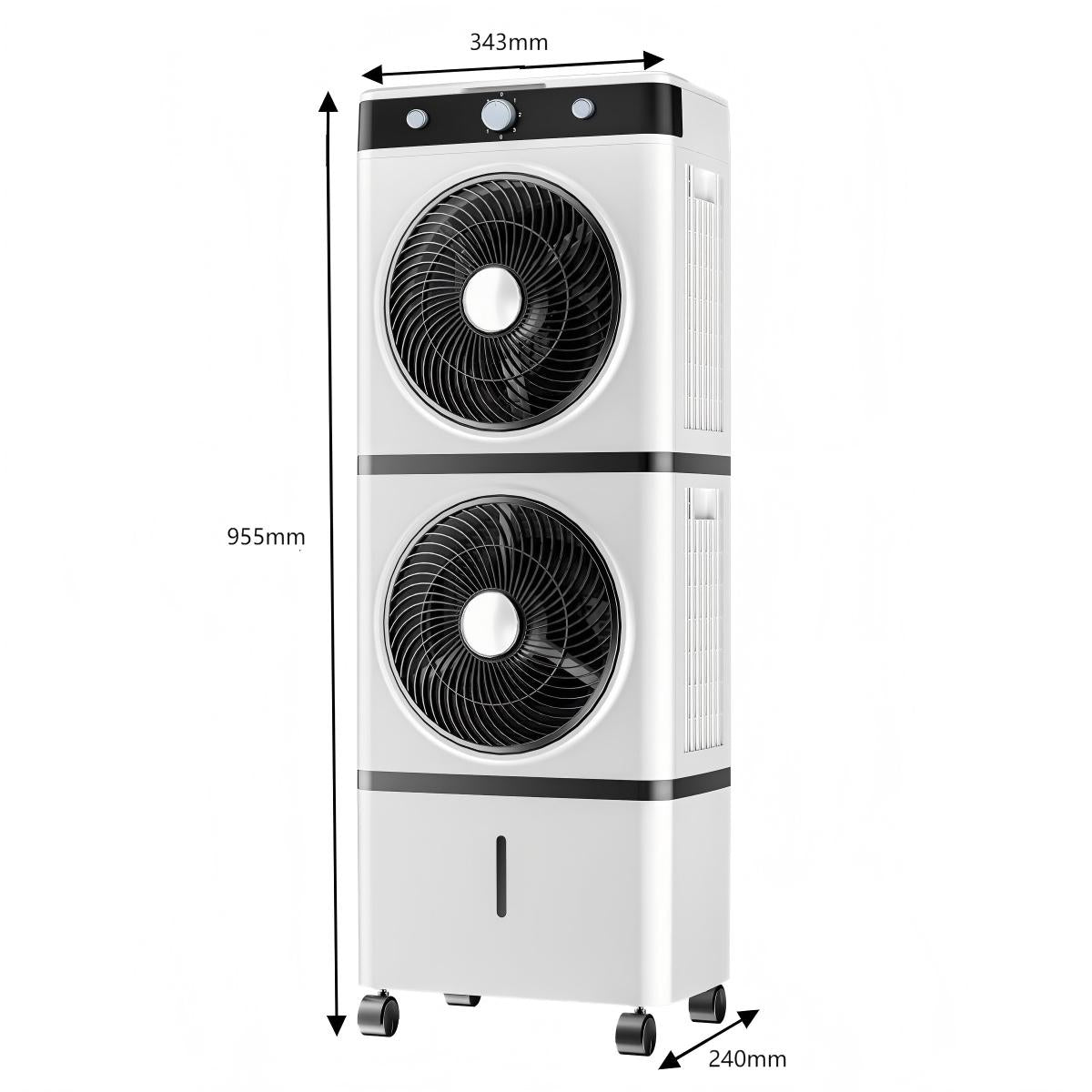 Water-Cooled Air Cooler GZ20-31B – Portable Cooling Fan with 14L Tank & Dual Air Outlet