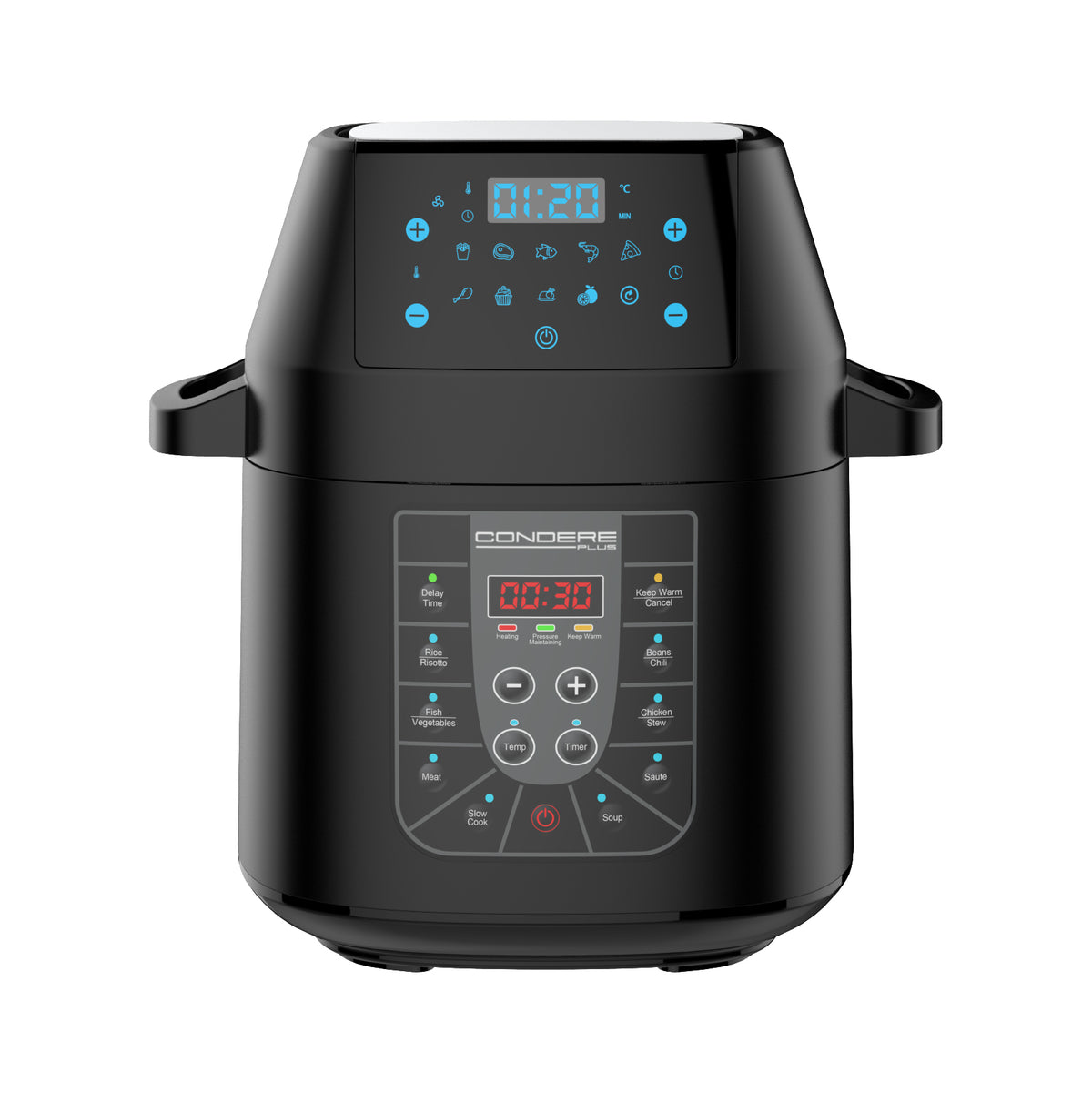 CONDERE PLUS HD60-2006 Multifunction Smart Electric Pressure Cooker & Air Fryer 2-in-1, 6L, 1530W/1000W