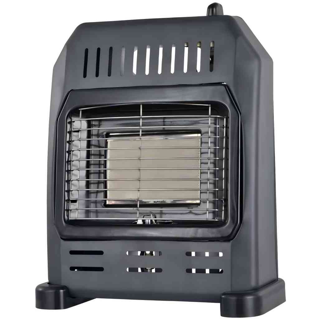 Small Gas Heater for Indoor Use, 1.2kW-1.5kW Propane Heater, Indoor Gas Heater with Flame-Failure Protection, Portable and Safe for Home Use