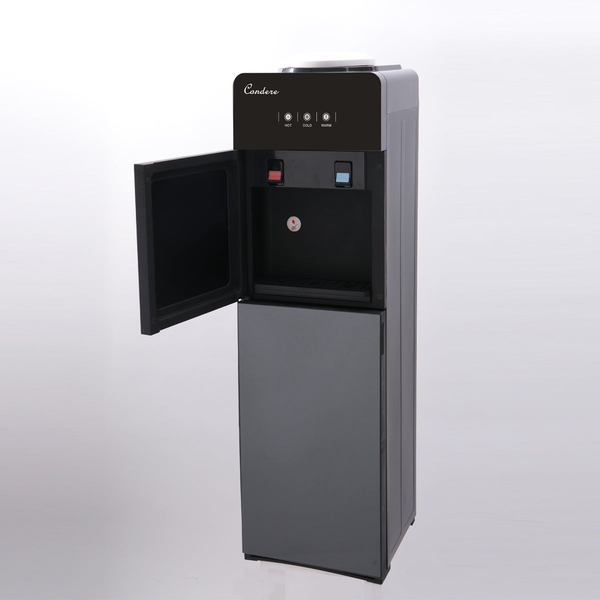 CONDERE Top-Loading Water Dispenser LX-8001 | Hot and Cold Water Cooler | Electronic Cooling & Heating | Built-in Storage | Detachable Water Box