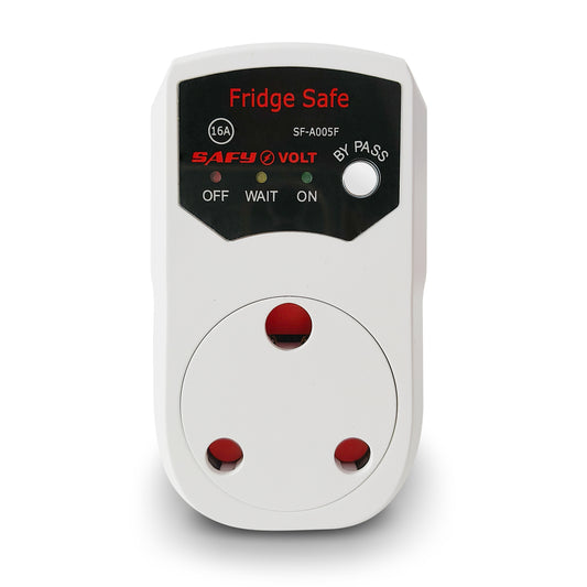 SAFY Voltage protector SF-A005F 16A Refrigerator Surge Protector, Appliance Voltage/Surge Protector Refrigerator,Protector for Refrigerator with Voltage Protection and 3min+Bypass Delay