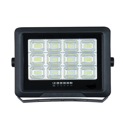 Solar Lights Outdoor with Panels SK-6010-100W Outdoor Solar Powered LED Light with Remote, High Lumen 600-700 lm, Long 10-12 Hours Working Time for Yard and Security