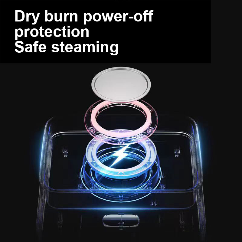 CONDERE 3-Layer Electric Steamer 10L – Multifunctional Food Steamer for Cooking, Vegetable Steamer, Steamer Pot for Kitchen, Electric Steam Cooker for Meat, Seafood & Dumplings