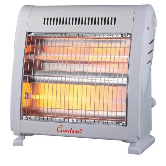 CONDERE Electric Space Heater ZR-2006 800W Quartz Tube Heater, 2 Heating Settings, Portable Mini Heater with Handle, Desk Heater for Indoor Use, Office & Bedroom