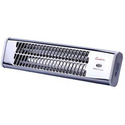 CONDERE Electric Heater ZR-2008 Wall Mounted Quartz Tube Space Heater, 800W Bathroom & Indoor Heater with Pull Cord Switch, Portable Electric Heater for Office, Bedroom, Small Spaces