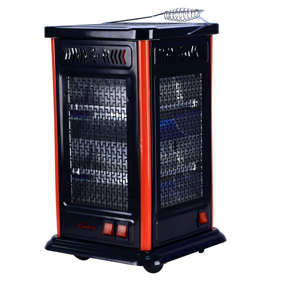 CONDERE Electric Heater ZR-2203, 10 Quartz Tubes, 5-Face Space Heater, Portable Electric Heater for Indoor Use, Room, Office, Bedroom